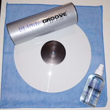 Clear Groove Kit with large microfiber cloth thats the best for record cleaning discs.