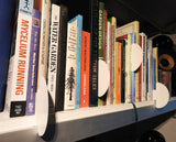 Bookshelf library signs