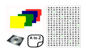 A to Z CD Dividers (Multi Colour Pack)